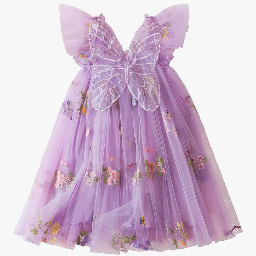 Butterfly/Floral Toddler Dress